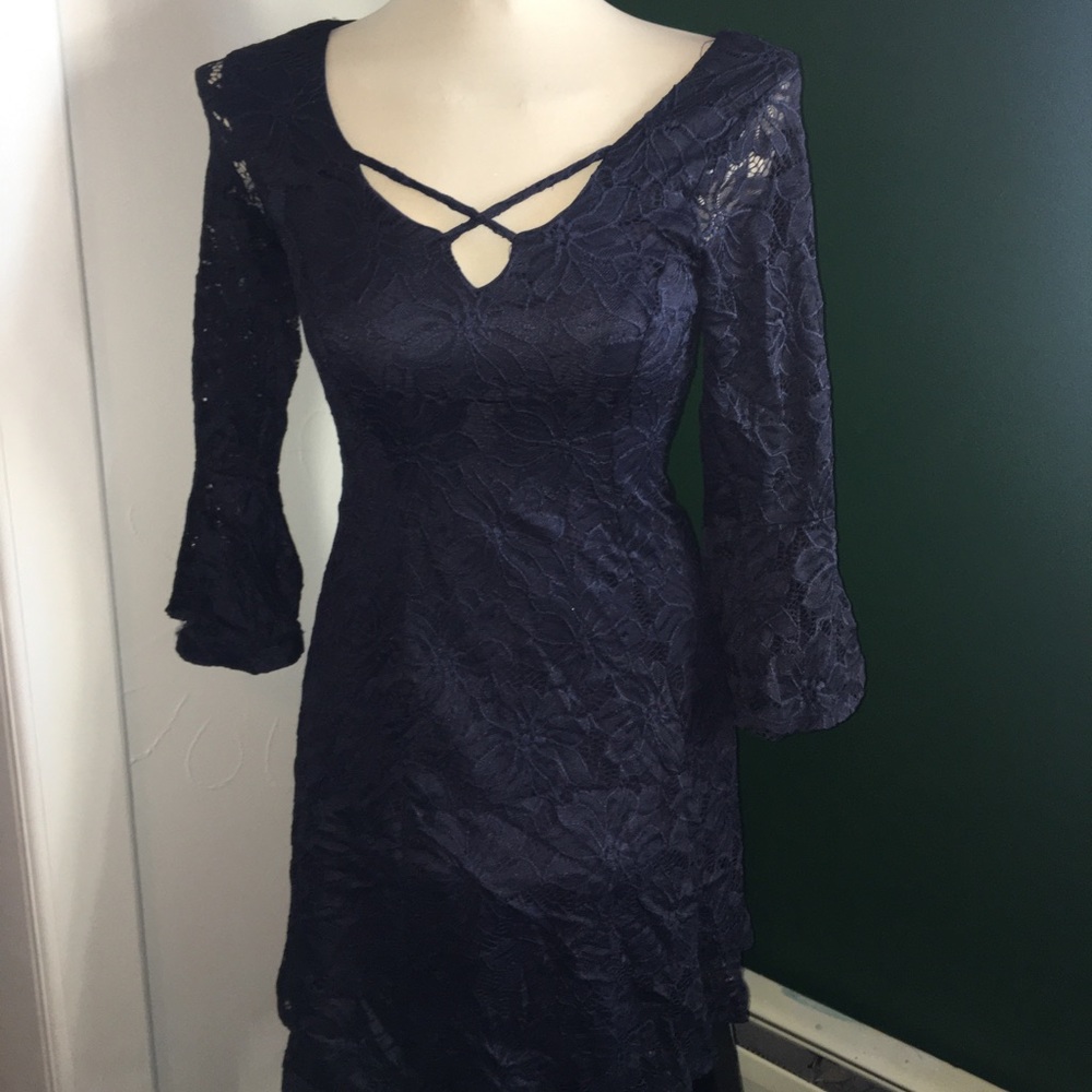 Navy blue homecoming dress